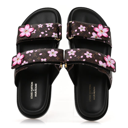 Louis Vuitton LV X TM Monogram LV Sunset Flat Comfort Mule 38.5 Sakura Brown 2 of 9