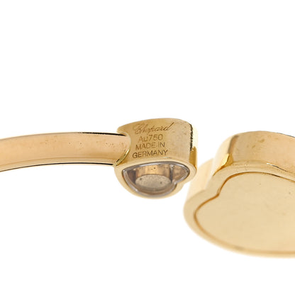 Chopard 18K Yellow Gold Diamond Happy Hearts Bangle Bracelet 3 of 5