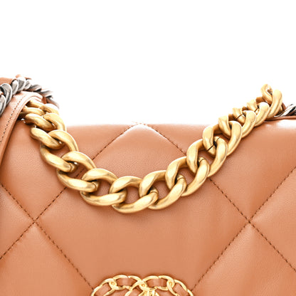 Chanel Lambskin Quilted Medium Chanel 19 Flap Brown 8 of 11