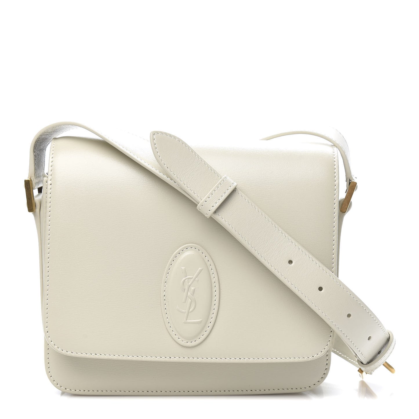 Calfskin Le 61 Shoulder Bag White