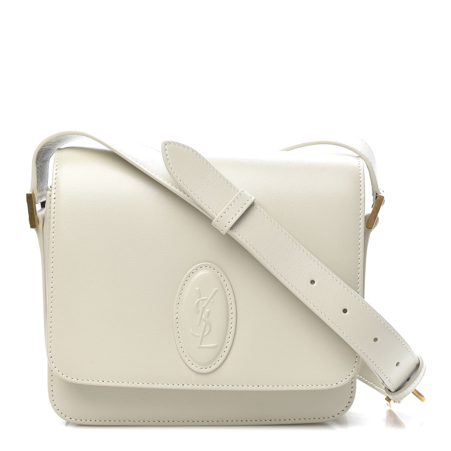 Saint Laurent Calfskin Le 61 Shoulder Bag White 1 of 9