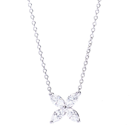 Tiffany Platinum Diamond Medium Victoria Necklace 1 of 7