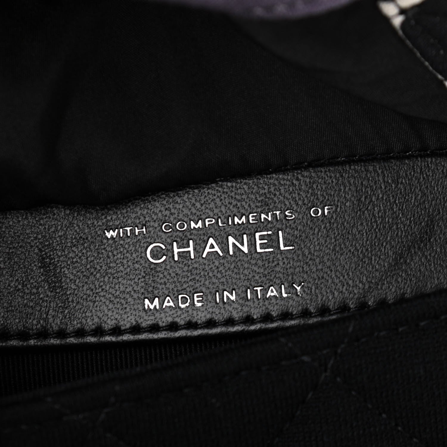 Chanel Jersey Fabric Quilted Foldable Tote With Chain Black Multicolor 11 of 25