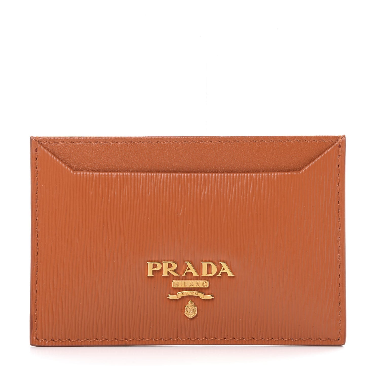 Vitello Move Metal Card Case Papaya