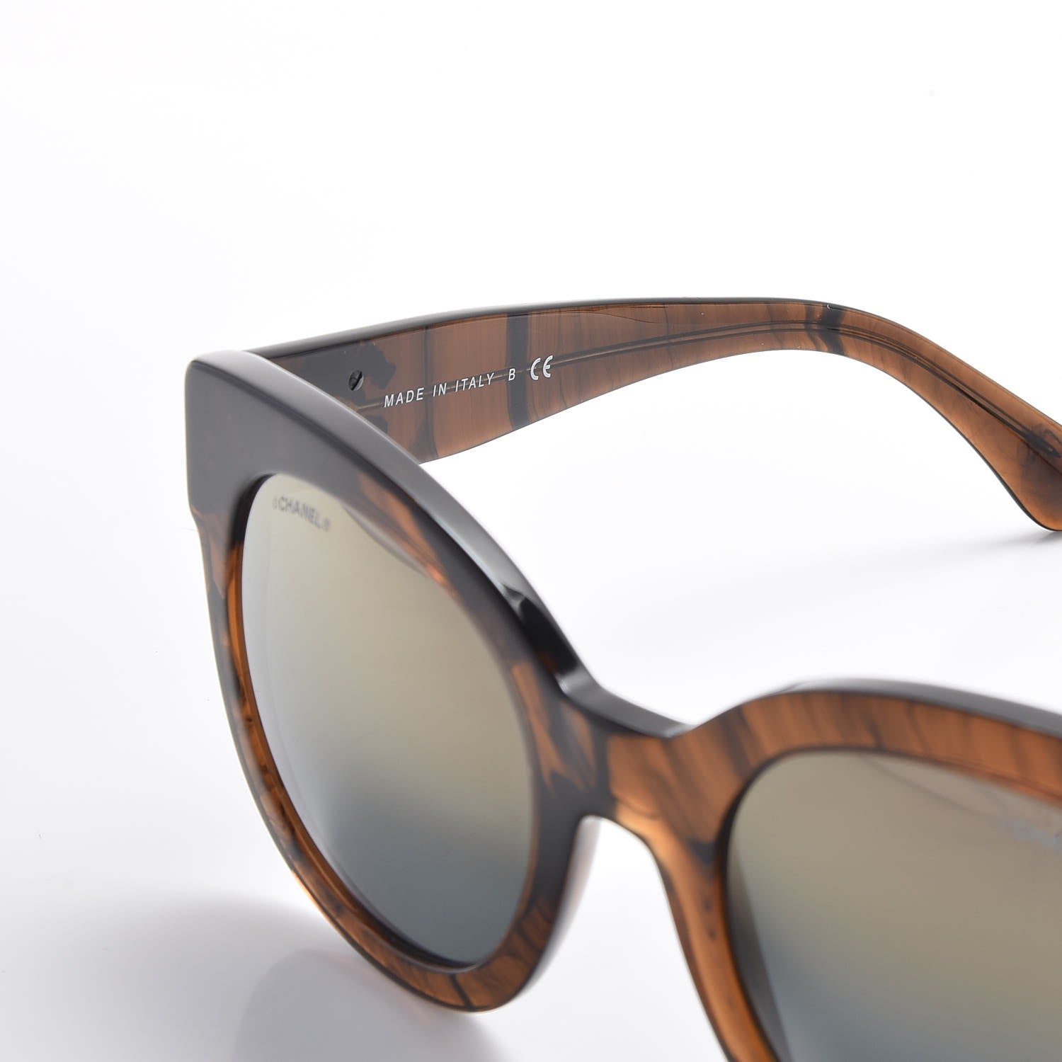 Chanel Acetate Butterfly Signature CC Sunglasses 5358 Brown 5 of 8