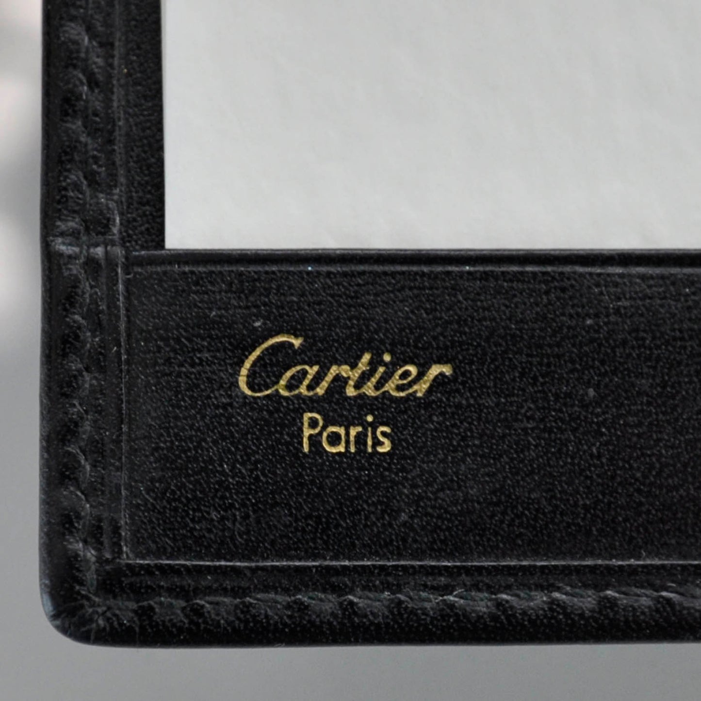 Leather Pocket Agenda Wallet Black