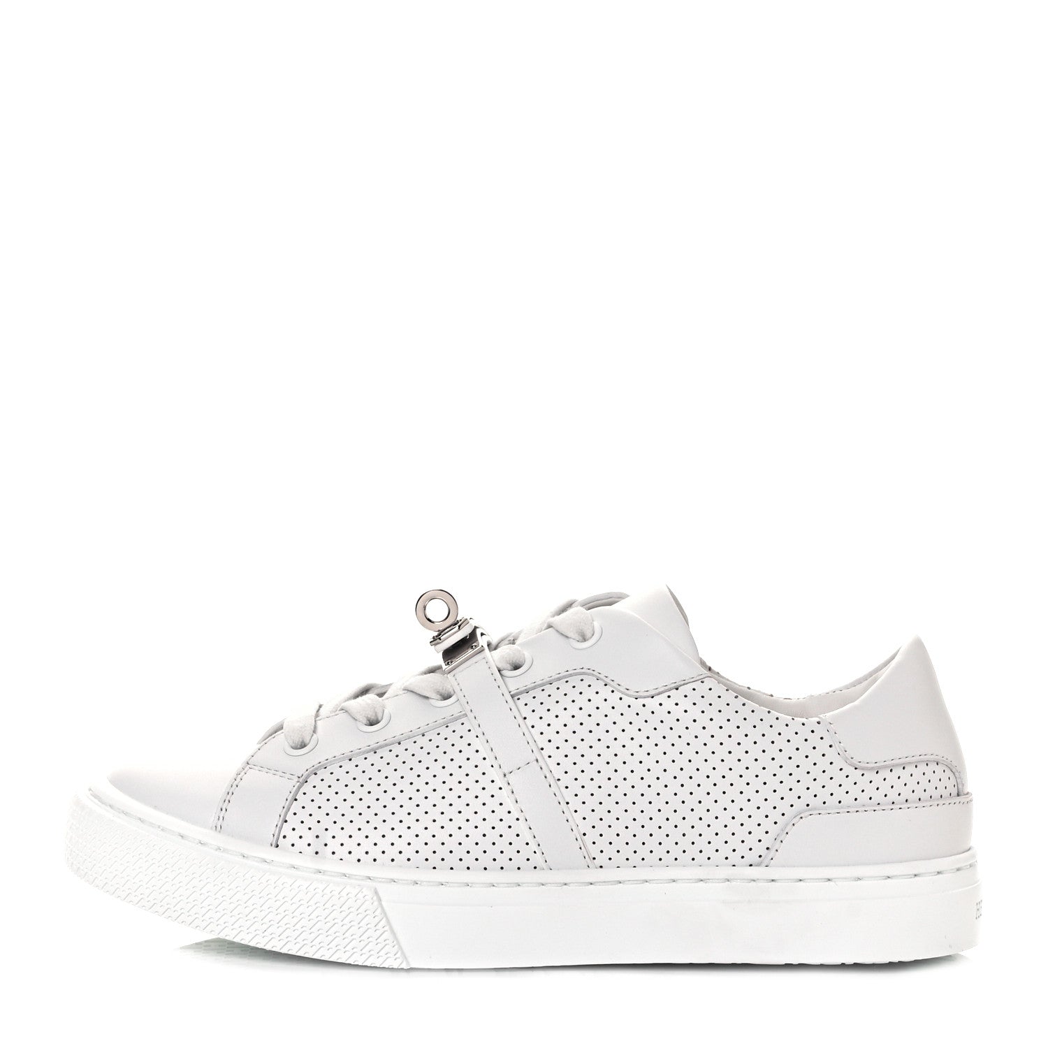 Hermes Calfskin Perforated Day Sneakers 35.5 White 1 of 9