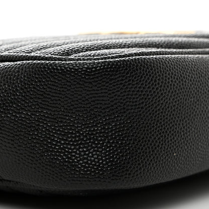 Saint Laurent Grain De Poudre Matelasse Monogram Mini Lou Camera Bag Black 8 of 9