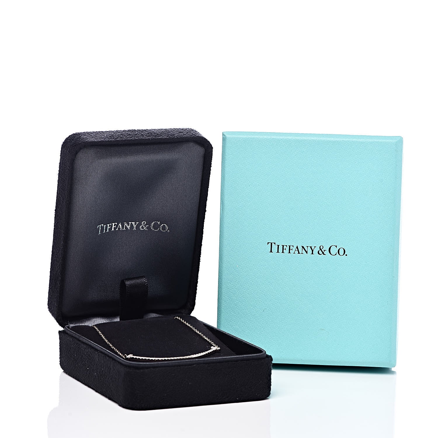 Tiffany 18K Rose Gold Diamond Small T Smile Pendant Necklace 8 of 8