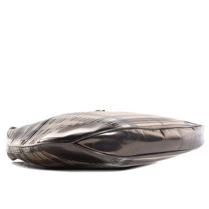 Burberry House Check Sliced Brook Hobo Metallic 4 of 8