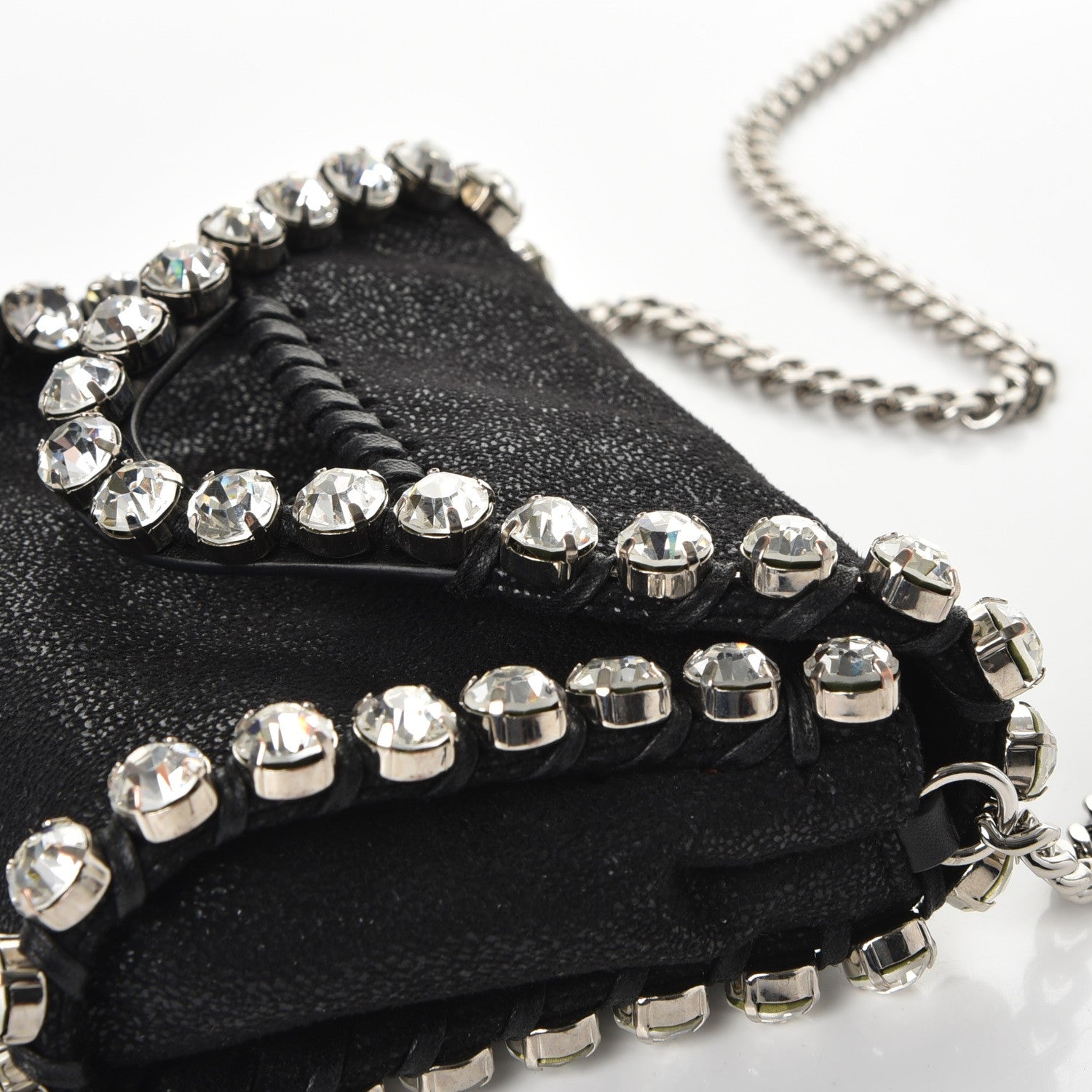 Stella McCartney Shaggy Deer Tiny Falabella Crystal Crossbody Black 12 of 12