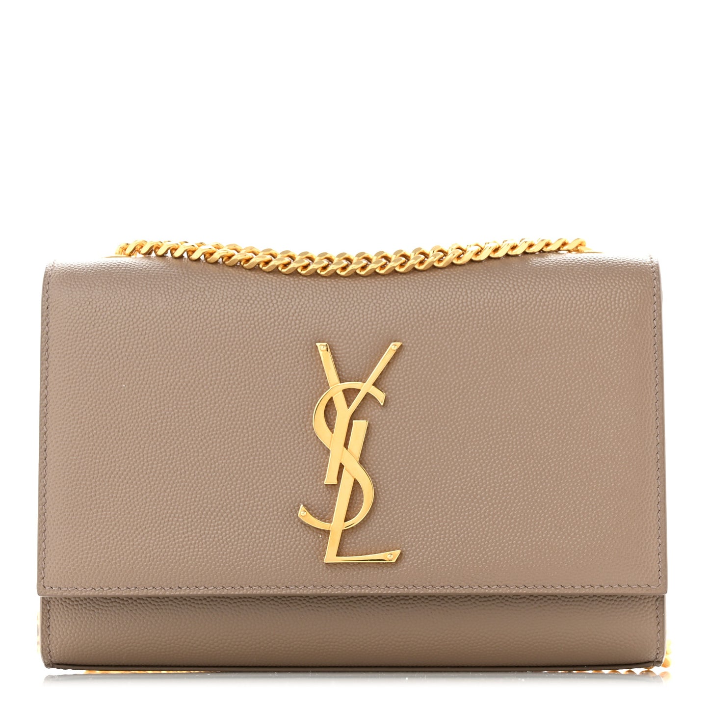 Grain De Poudre Small Monogram Kate Satchel Dark Beige