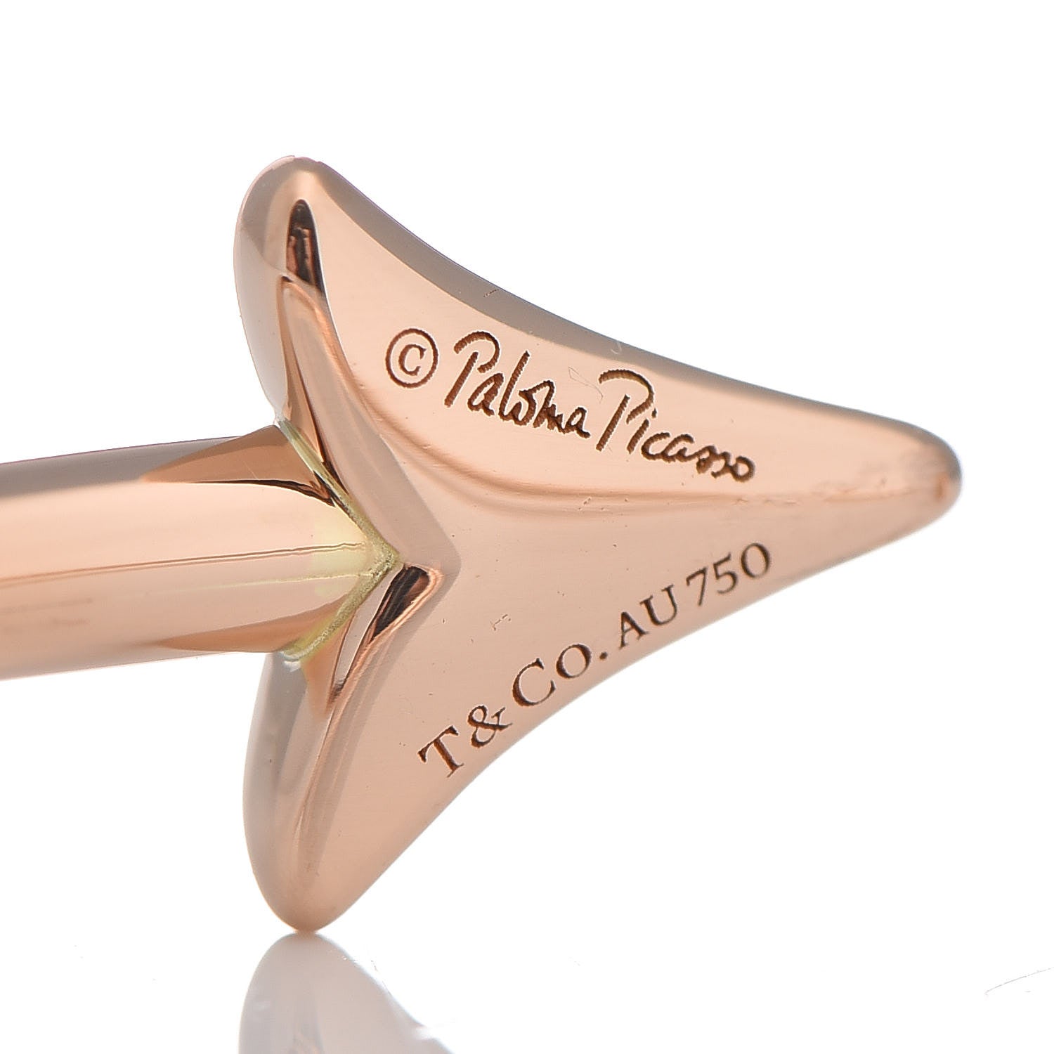 Tiffany 18K Rose Gold Paloma's Graffiti Arrow Cuff Bracelet 4 of 4