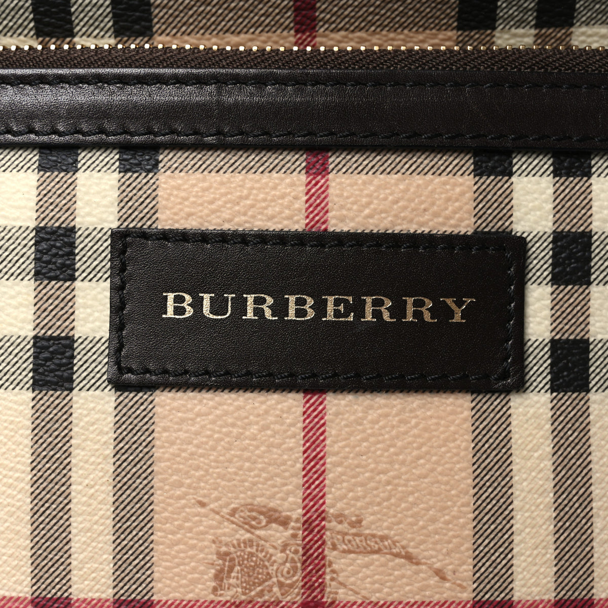 Burberry Haymarket Check Small Canterbury Tote Chocolate 6 of 10