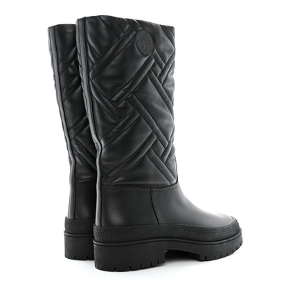 Hermes Suede Goatskin Quilted Fuji Boots 40 Black 4 of 10