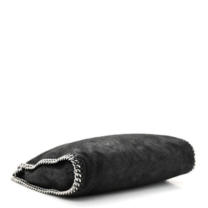 Stella McCartney Metallic Shaggy Deer Falabella Fold Over Tote Black 4 of 11