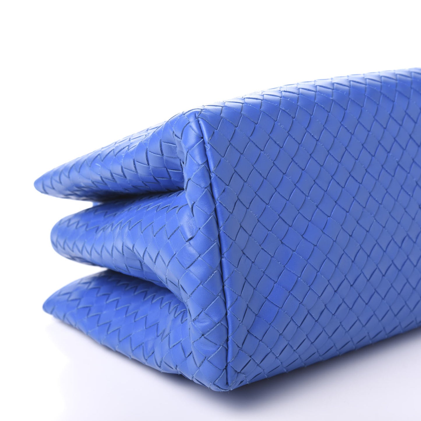 Calfskin Leggero Intrecciato Small Roma Bluette
