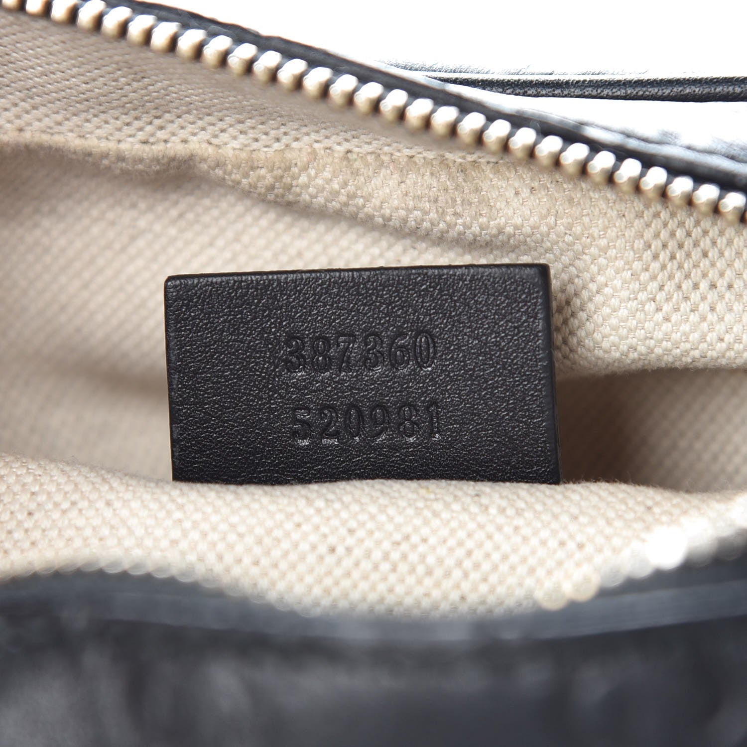 Gucci Guccissima Mini Bree Messenger Bag Black 7 of 7