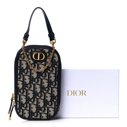 Christian Dior Oblique 30 Montaigne Phone Holder Blue 12 of 12