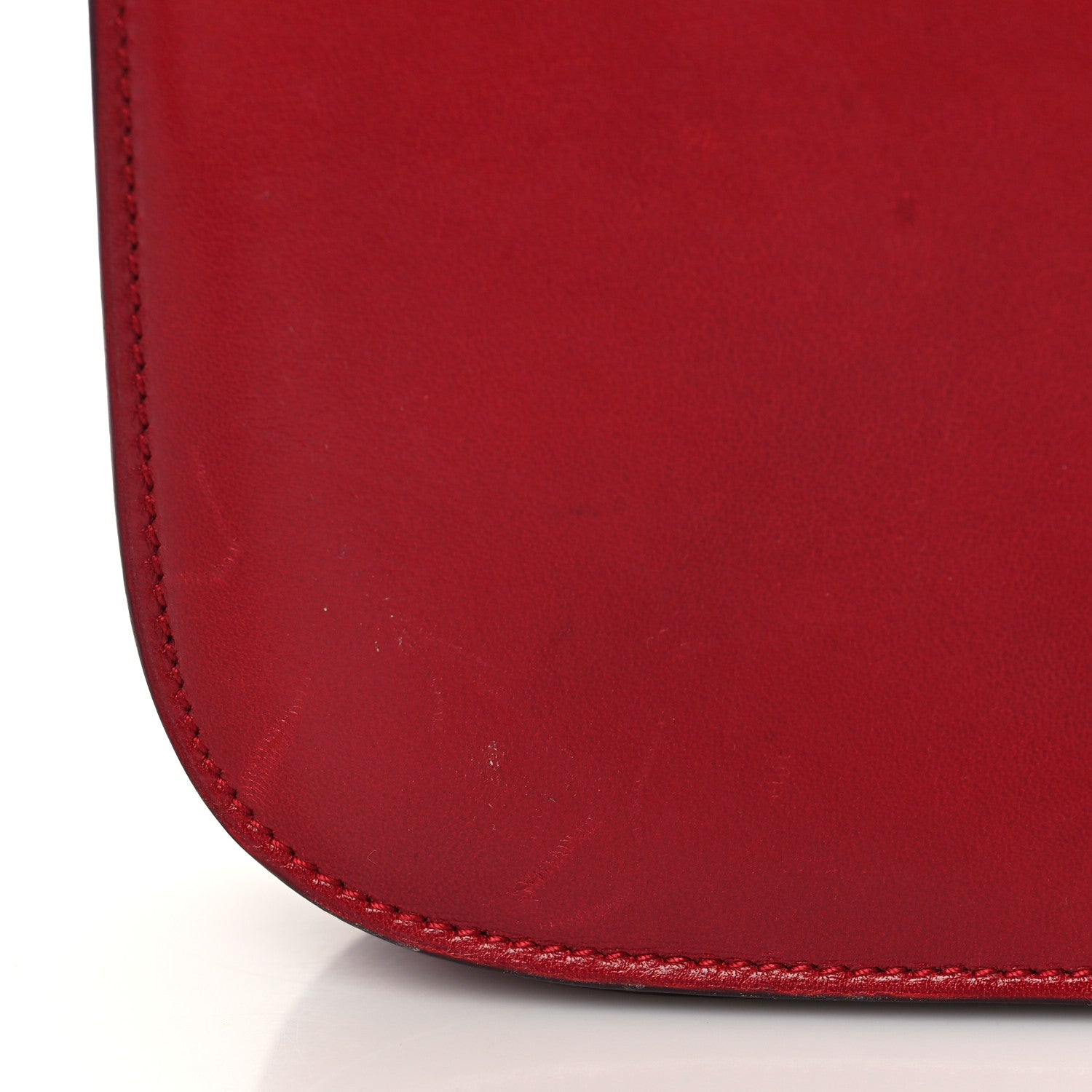 Celine Box Calfskin Medium Classic Box Flap Bag Red 9 of 10