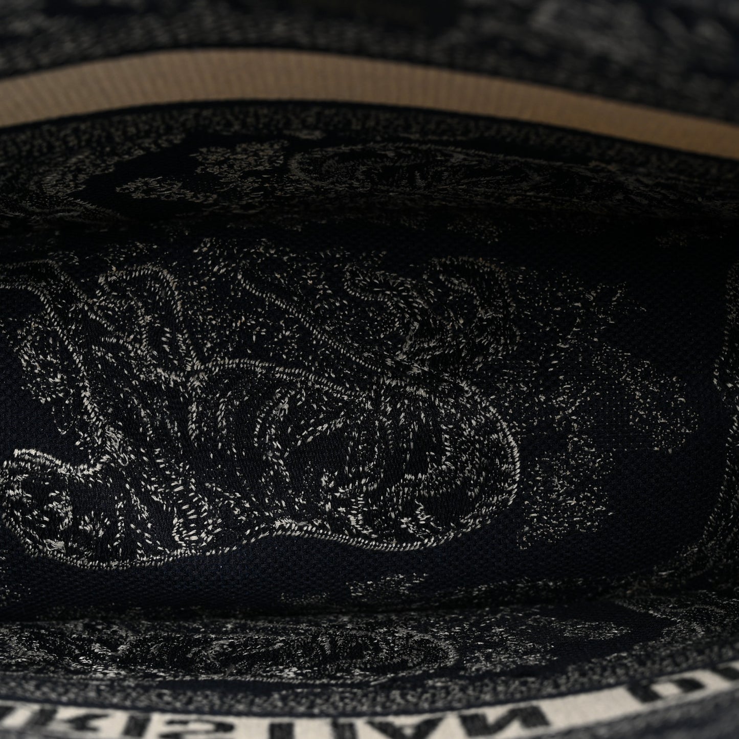 Canvas Embroidered Medium Dioriviera Toile De Jouy Reverse Book Tote Blue
