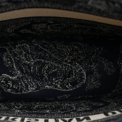 Christian Dior Canvas Embroidered Medium Dioriviera Toile De Jouy Reverse Book Tote Blue 5 of 11