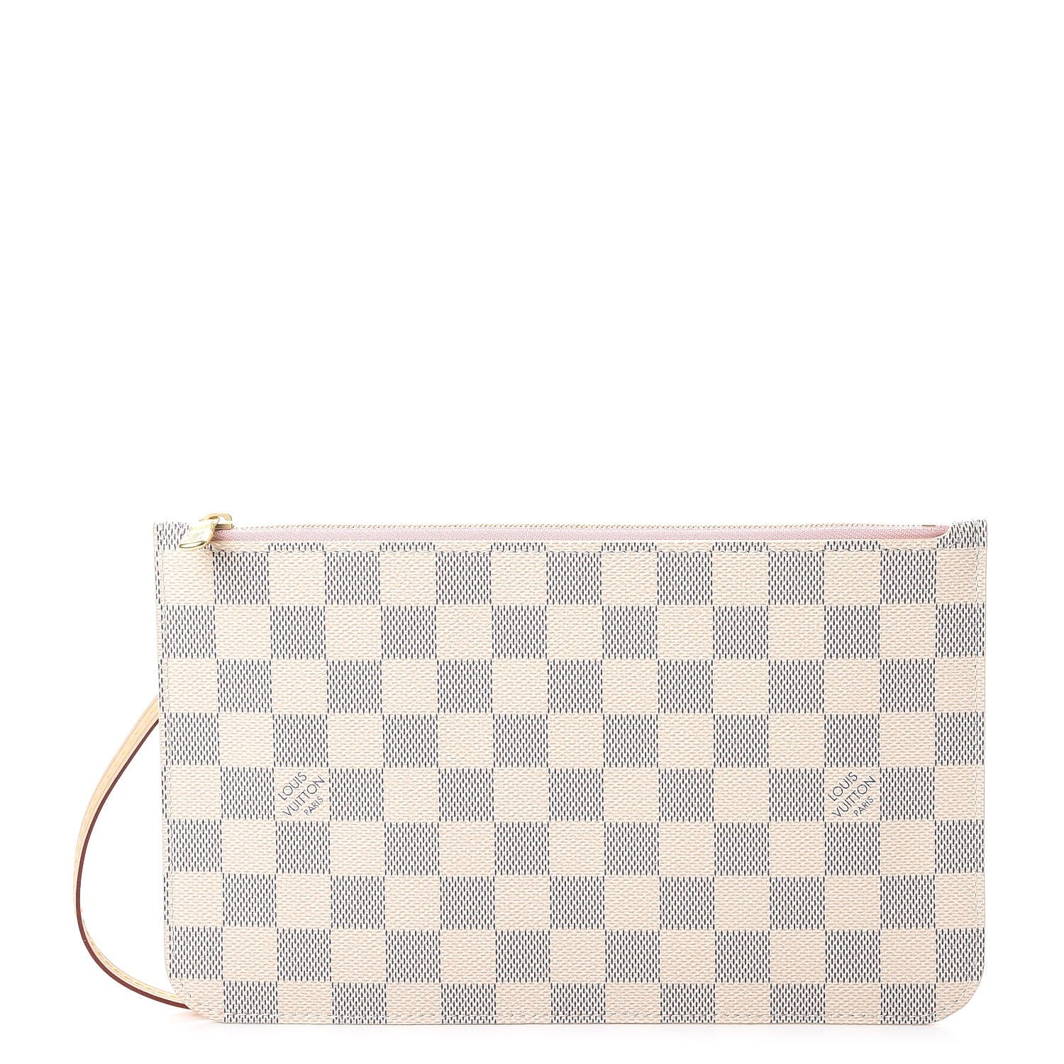 Louis Vuitton Damier Azur Neverfull MM GM Pochette Rose Ballerine 1 of 8