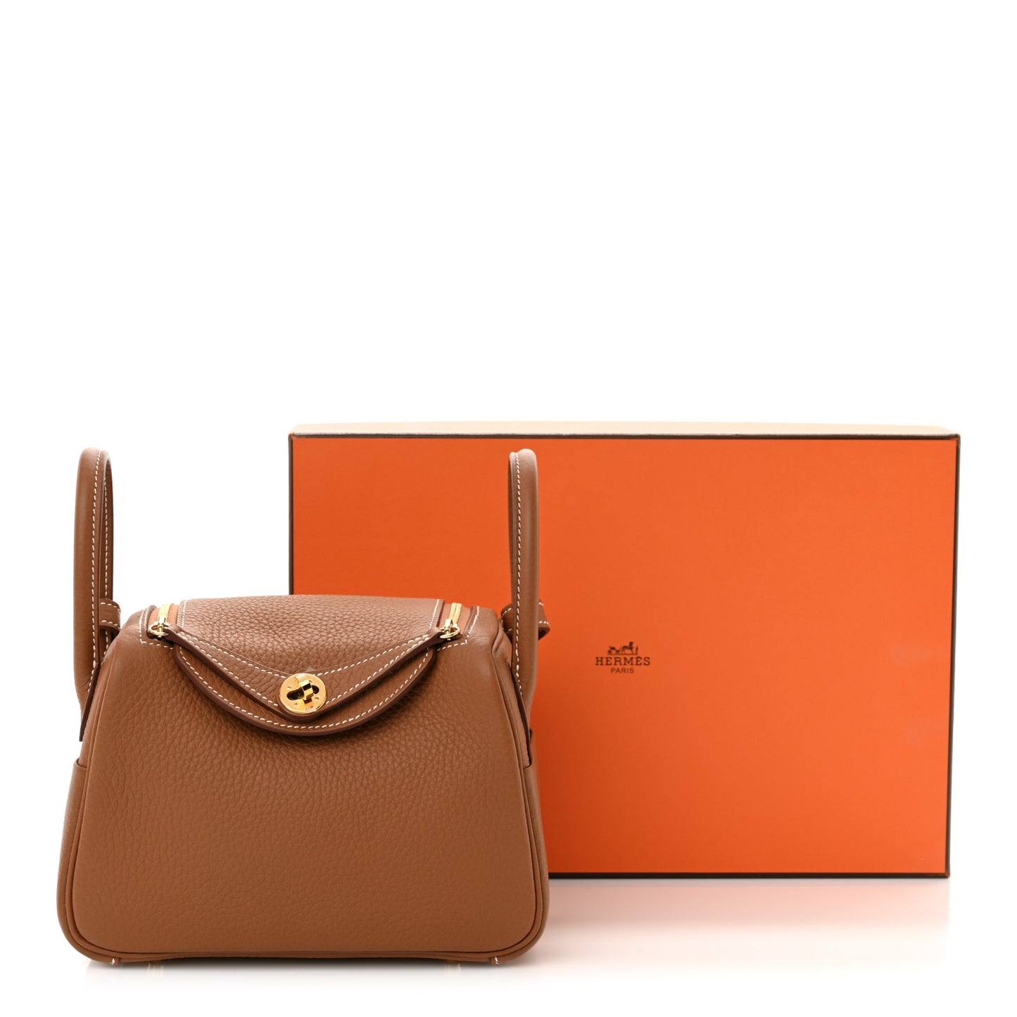 Taurillon Clemence Mini Lindy 20 Gold