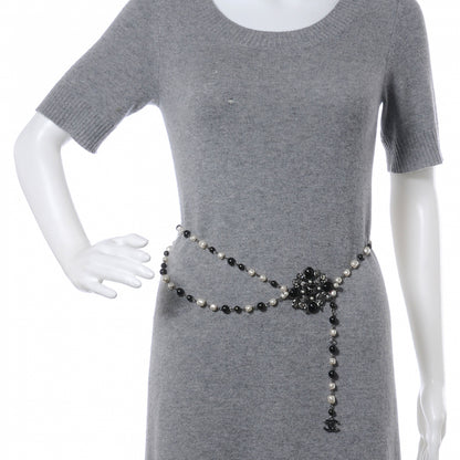 Chanel Pearl and Crystal Paris Shanghai Belt Black Silver 2 of 6