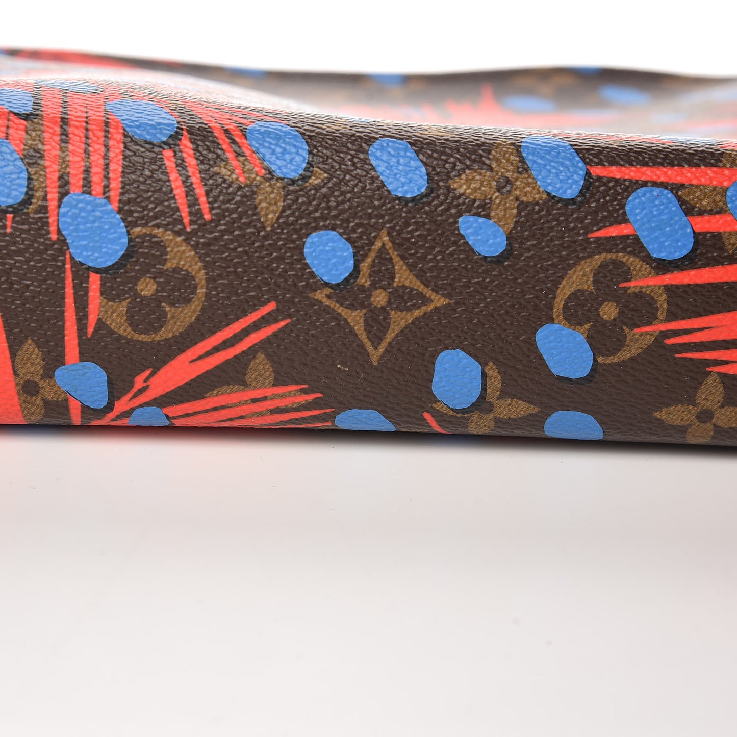 Monogram Jungle Dots Toiletry Pouch 26 Coquelicot Denim