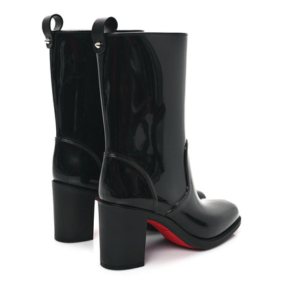Christian Louboutin Recycled PVC Calfskin Loubirain 70 Boots 38 Black 4 of 8