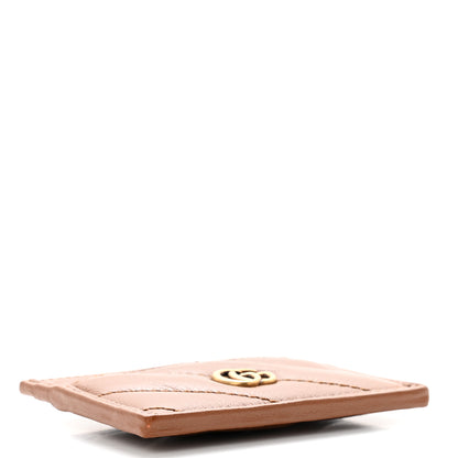 Gucci Azalea Calfskin Matelasse Diagonal GG Marmont Card Holder Cuir 4 of 7