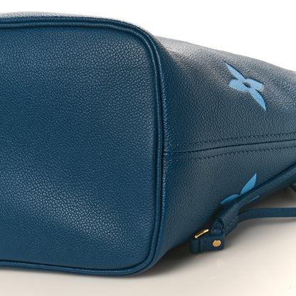 Louis Vuitton Empreinte Monogram Giant Neverfull MM Degrade Bleu 10 of 10