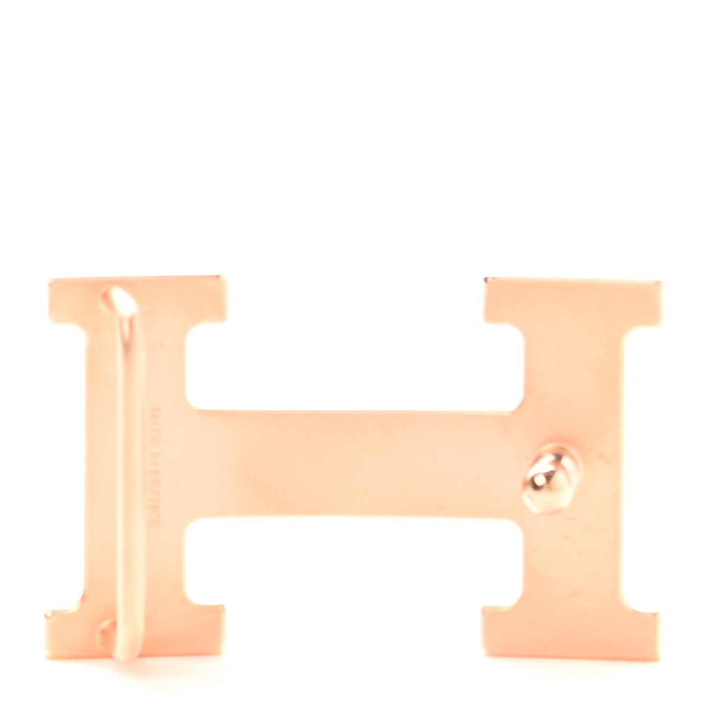 Polished 24mm H Belt Buckle Rose Gold