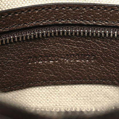 Gucci GG Supreme Monogram Textured Calfskin Web Large Attache Shoulder Bag Beige Ebony New Acero 7 of 10