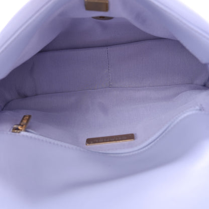 Chanel Lambskin Quilted Medium Chanel 19 Flap Light Purple 4 of 9