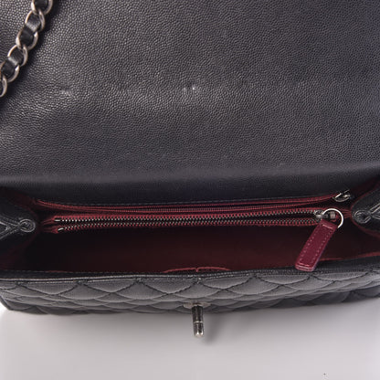 Chanel Caviar Quilted Small Coco Handle Flap Black 5 of 9
