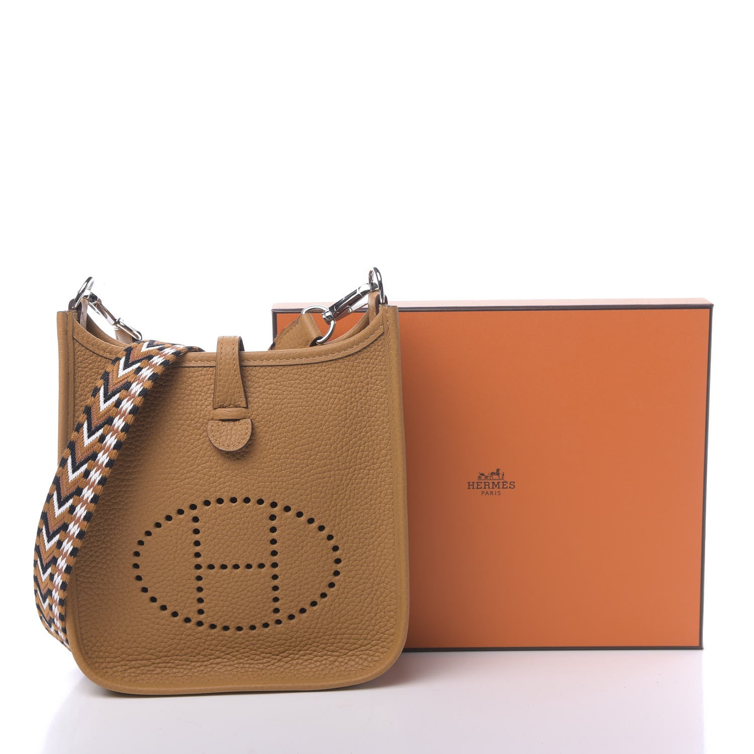 Hermes Taurillon Clemence Allegro Evelyne TPM Sesame 11 of 11