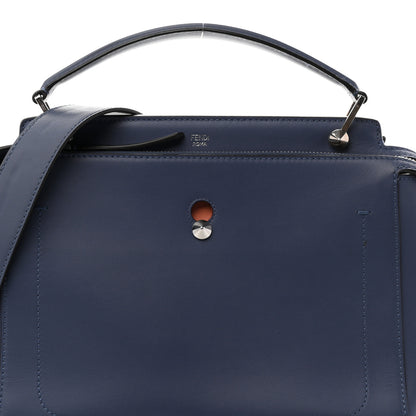 Fendi Vitello Baltico Dolce DotCom Satchel Blue 9 of 11
