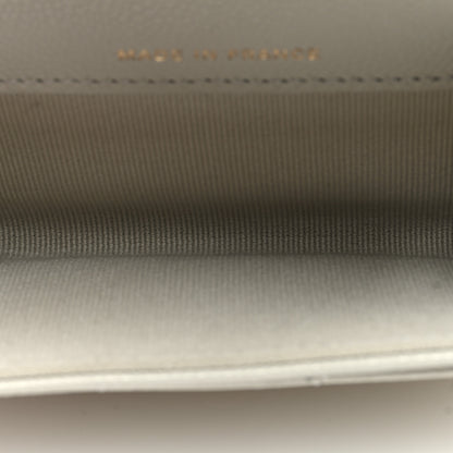 Chanel Caviar Quilted Flap Card Holder Wallet Grey 5 of 7