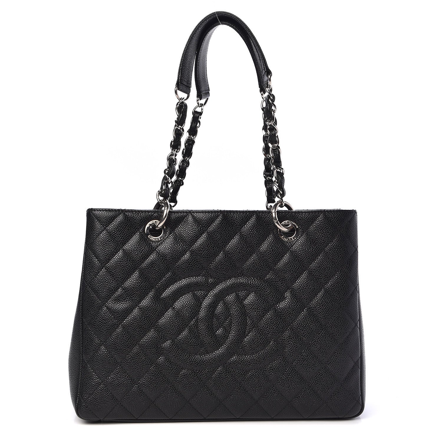 Chanel Caviar Quilted Grand Shopping Tote GST Black 1 of 18