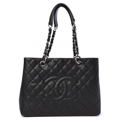 Chanel Caviar Quilted Grand Shopping Tote GST Black 1 of 18