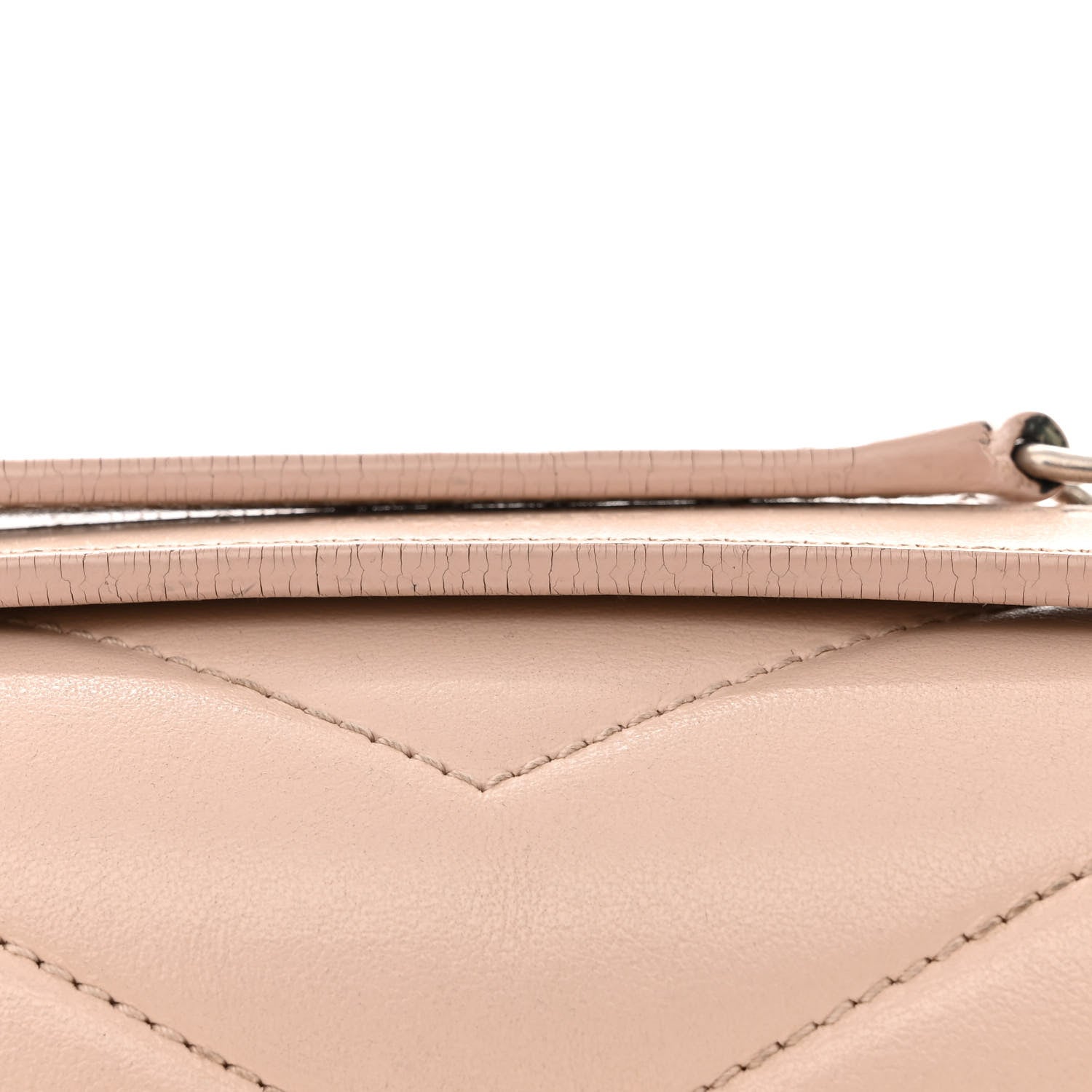 Saint Laurent Calfskin Y Quilted Monogram Small Loulou Chain Satchel Marble Pink 13 of 18