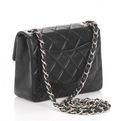 Chanel Lambskin Quilted Mini Square Flap Black 3 of 8