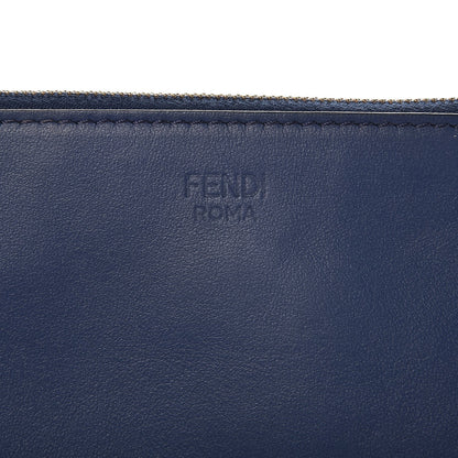 Fendi Vitello Century Opaco F is Fendi Pouch Blu Scuro 8 of 8