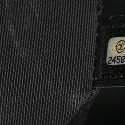 Chanel Aged Calfskin Chevron Quilted Backpack Black 7 of 10