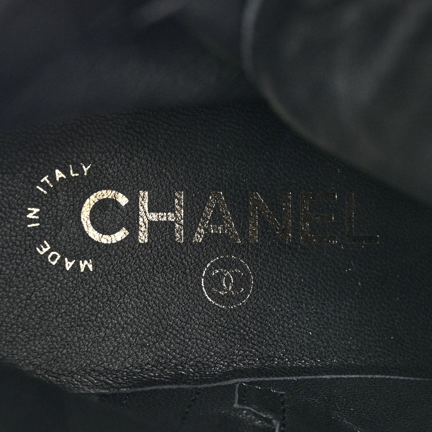 Chanel Shiny Crumpled Lambskin Lace Up Combat Boots 40.5 Black 8 of 9