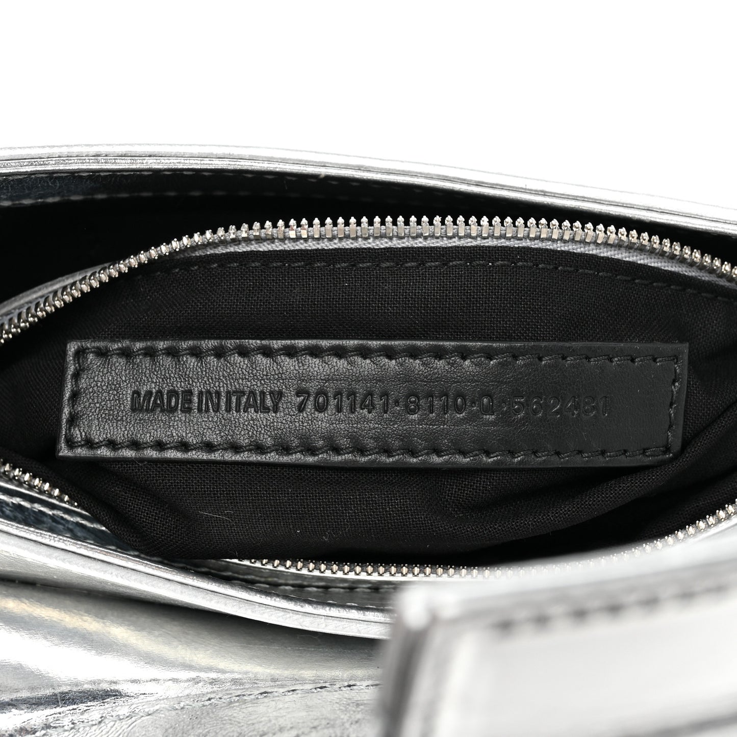 Smooth Metallic Calfskin Small Lindsay Shoulder Bag Silver