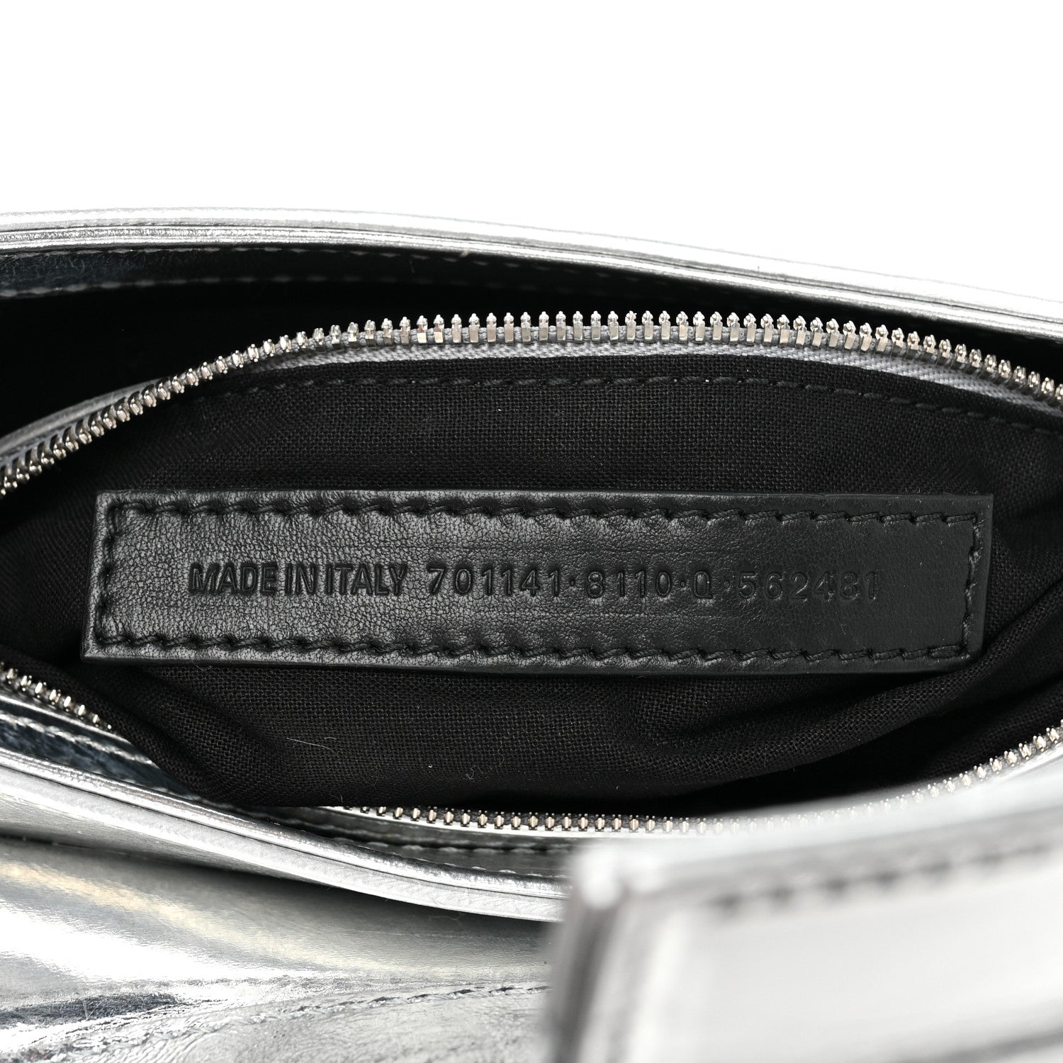 Balenciaga Smooth Metallic Calfskin Small Lindsay Shoulder Bag Silver 6 of 11