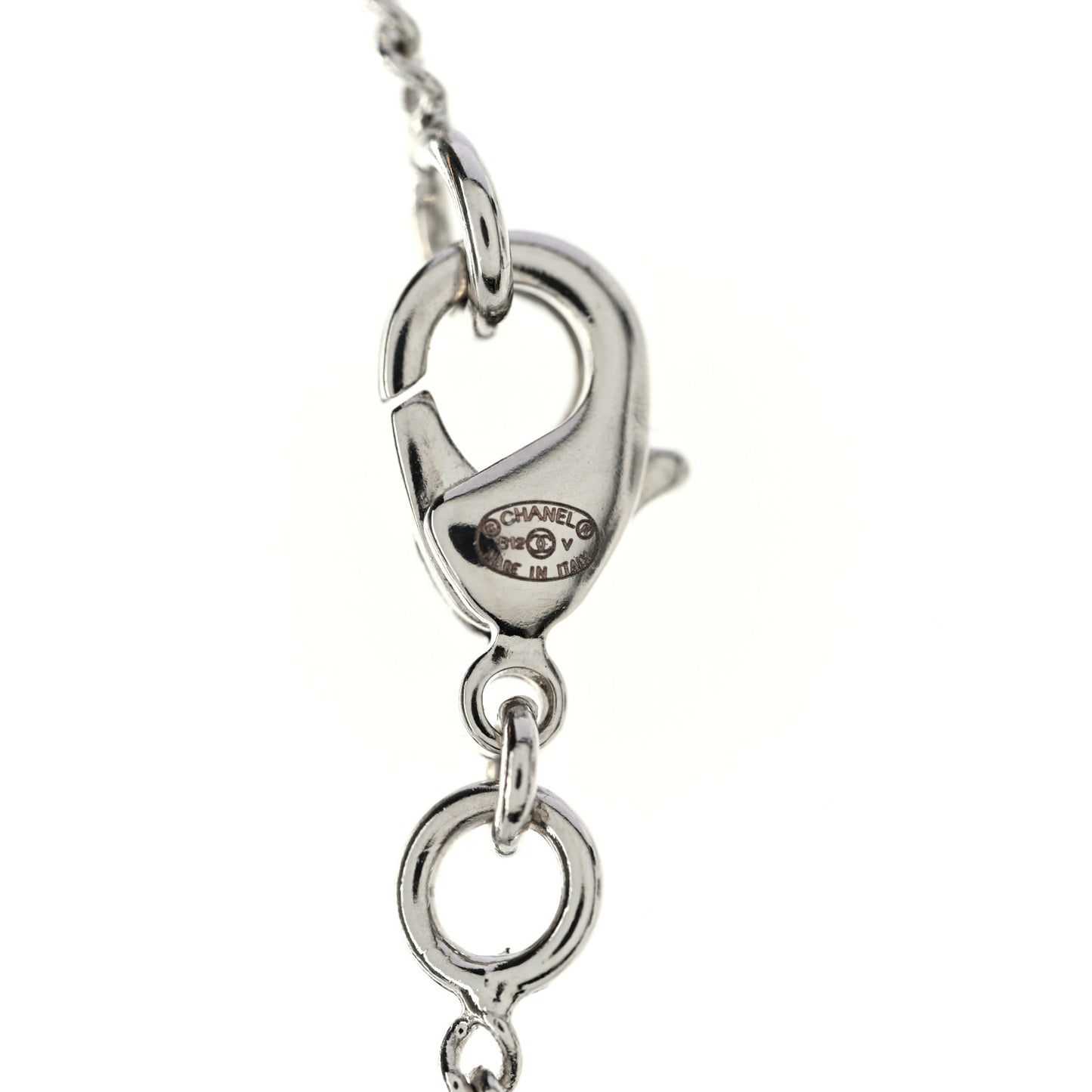 Crystal Timeless CC Necklace Silver